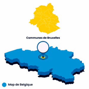 Map de la Région de Bruxelles