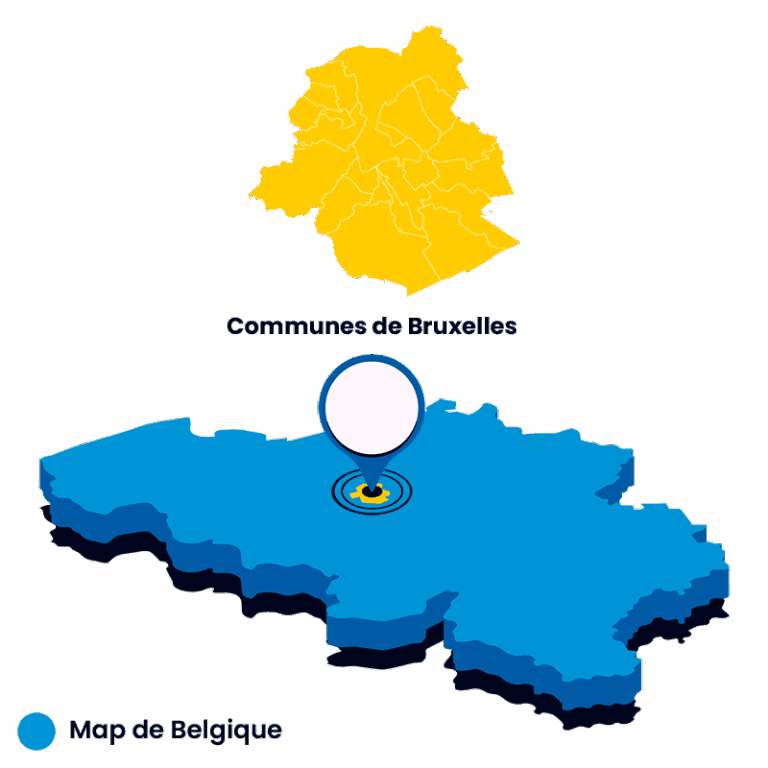 Map de la Région de Bruxelles