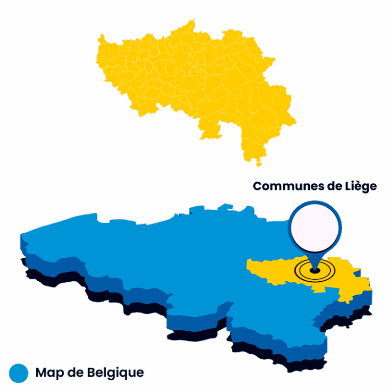 Map de la Région de liège